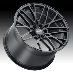 Cray Falcon Forged Monoblock Matte Black Custom Corvette Wheels 2